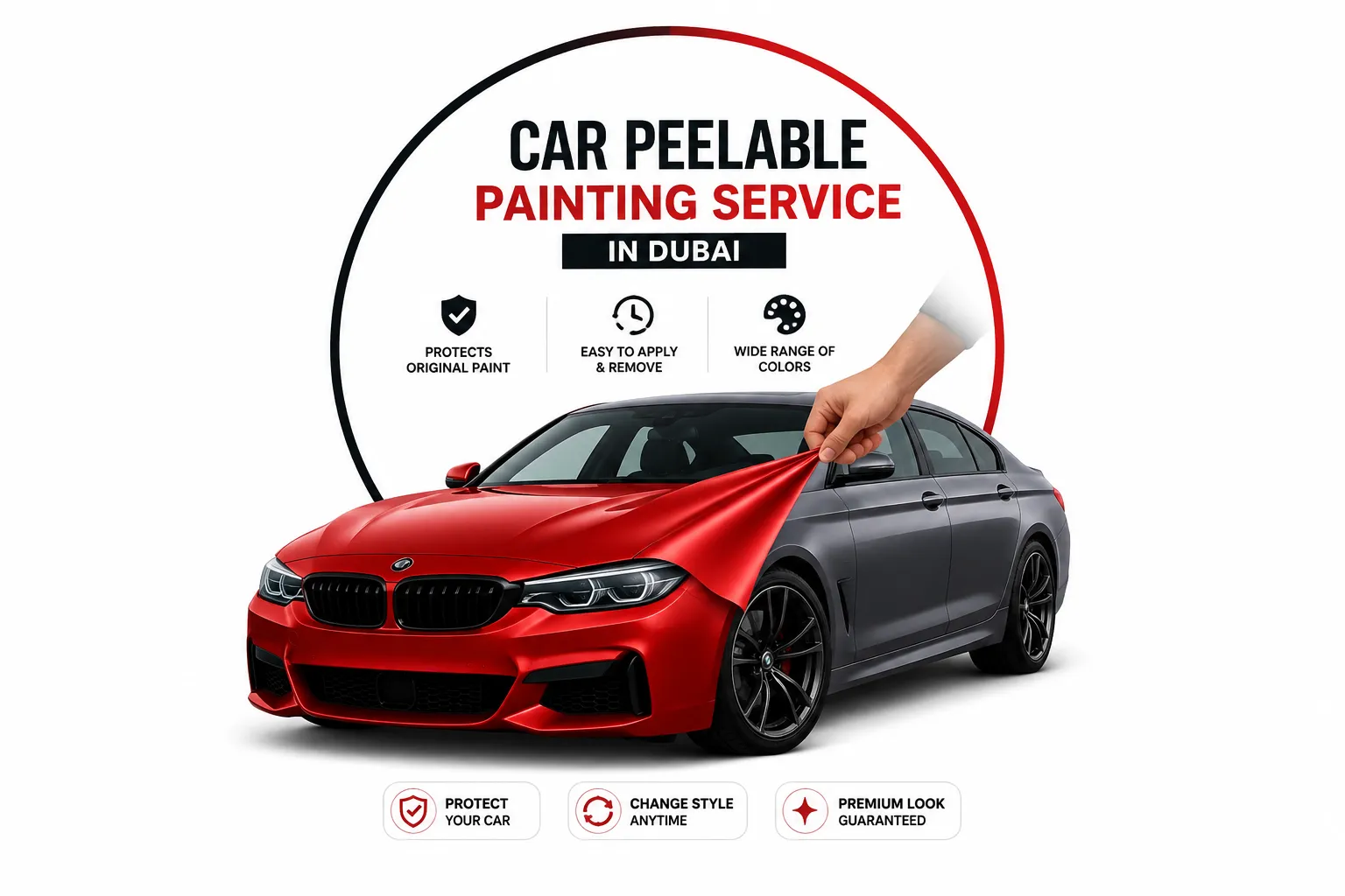 Car Peelable Painting Service in Dubai Car Peelable Painting Service in Dubai
