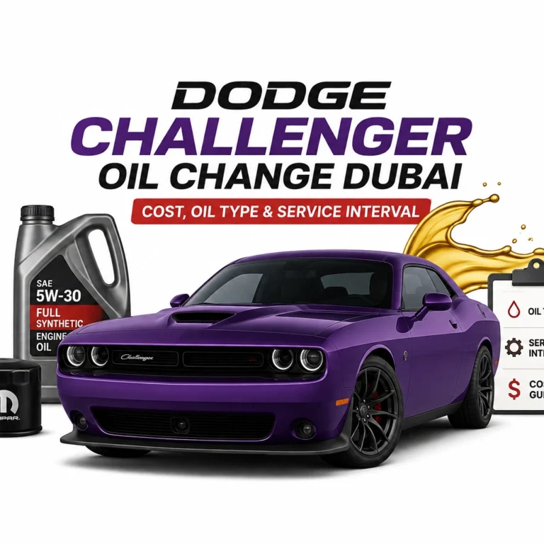 Dodge Challenger Oil Change Dubai Cost, Oil Type & Service Interval