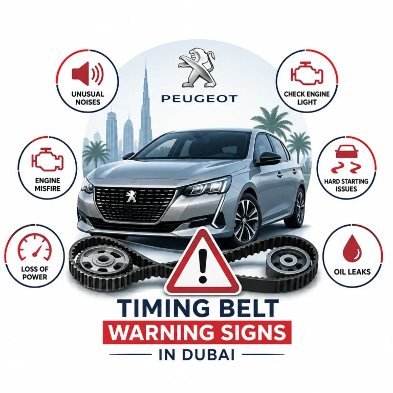 Peugeot Timing Belt Warning Signs in Dubai