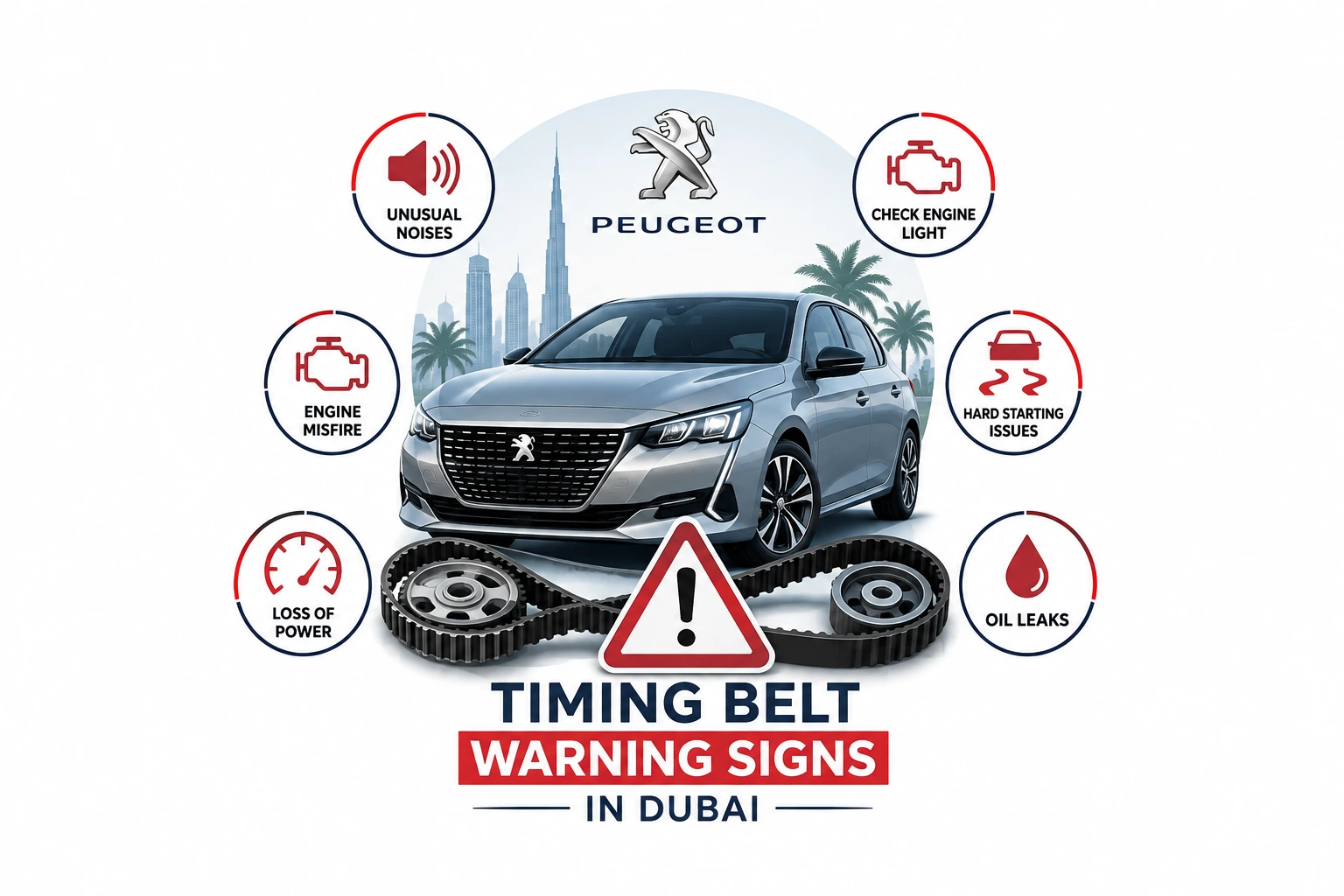 Peugeot Timing Belt Warning Signs in Dubai