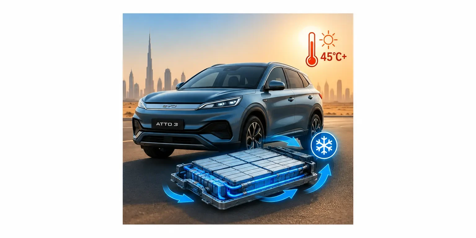 BYD Atto 3 Battery Cooling Issues in UAE Heat