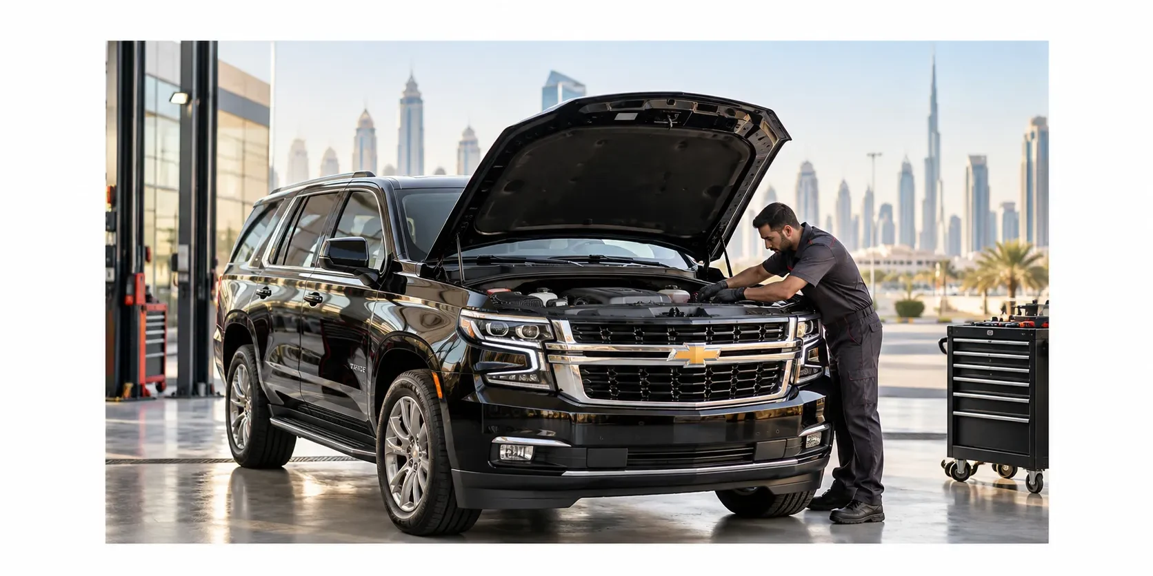 Chevrolet Tahoe Engine Oil Leak Repair in Dubai