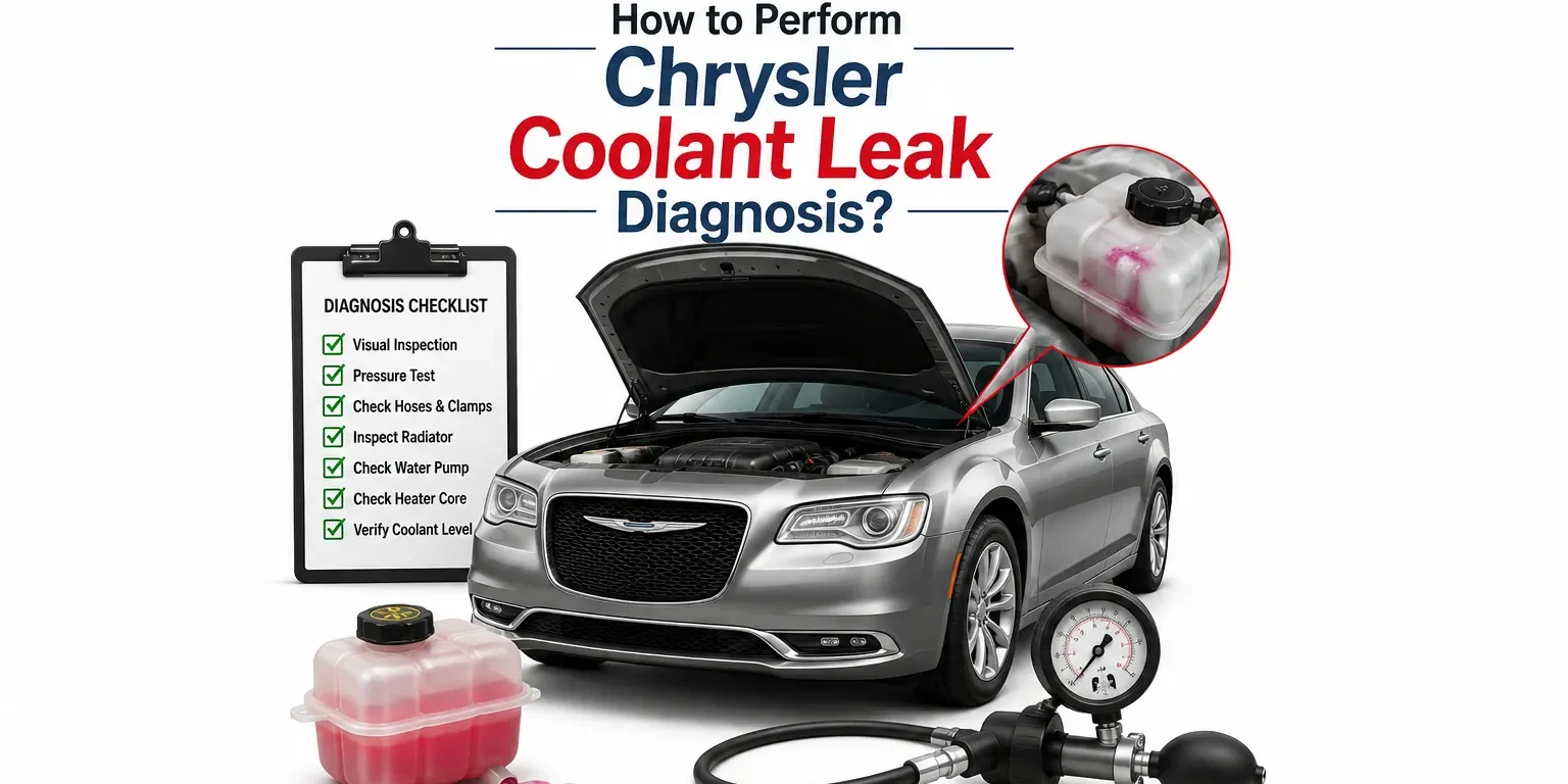 How to Perform Chrysler Coolant Leak Diagnosis