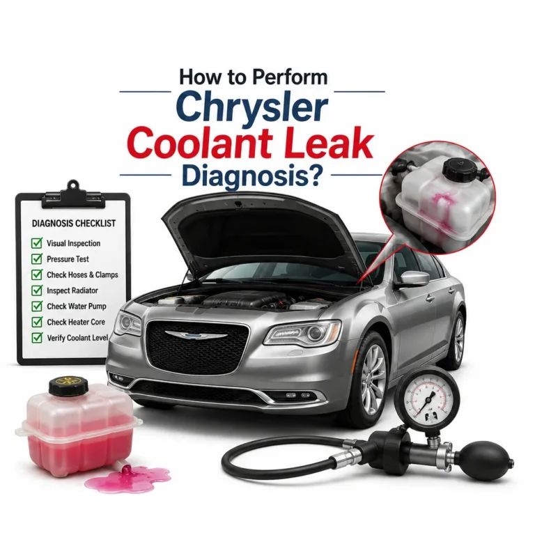 How to Perform Chrysler Coolant Leak Diagnosis