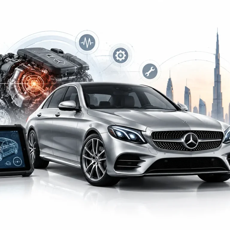 Mercedes E300 Engine Diagnostics in Dubai